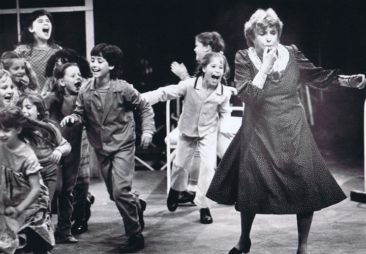 Peggy Cass in Melody Top's production of ANNIE